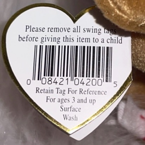 Vintage 1997 TY Beanie Babies 1997 Teddy The Bear #4200 NEW - Picture 6 of 8